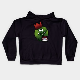 Vampire Brussel Sprout Gothic Christmas Kids Hoodie